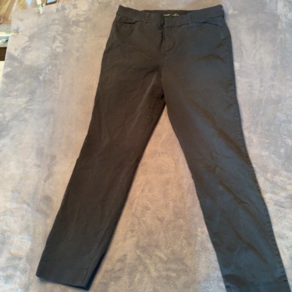 OLD NAVY Pants Women Large Black Essential Stretch Office Casual